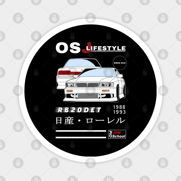 Laurel OSJ LifeStyle [Black Edition] Magnet by OSJ Store
